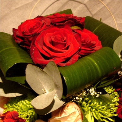 Red Rose Vase Arrangement. F A 3